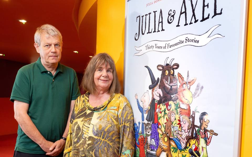 Major new free exhibition celebrating the picture book partnership between  writer Julia Donaldson and illustrator Axel Scheffler to open at The Lowry,  Salford this month